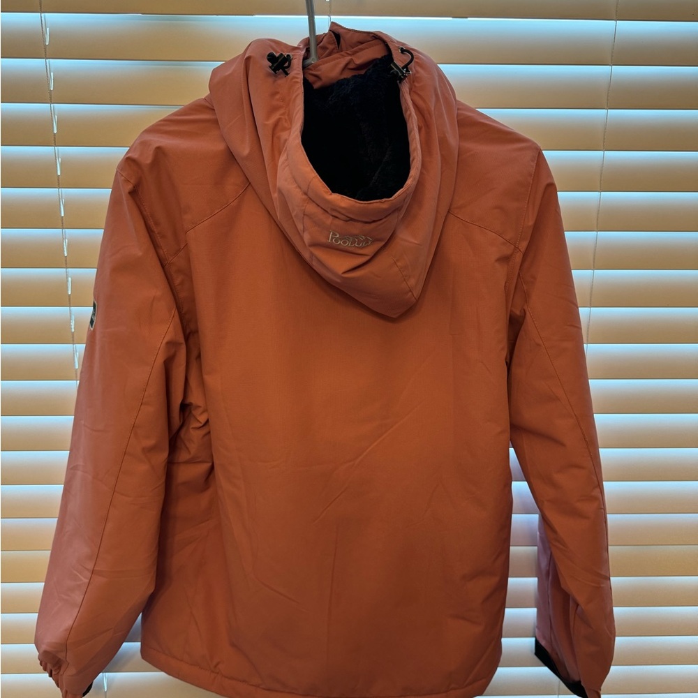 NWT Pooluly Women's Waterproof Windbreaker Hooded Raincoat Snowboarding Jackets